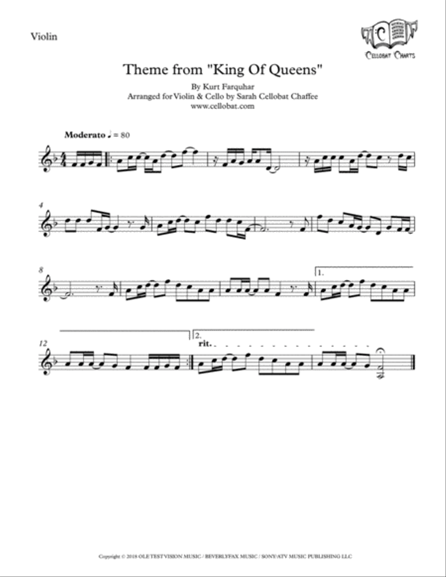 King Of Queens (tv Ser - Incidental Music) String Duet scores gallery preview page 2