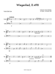 Wiegenlied, D.498 - Easy Violin/Cello Duet