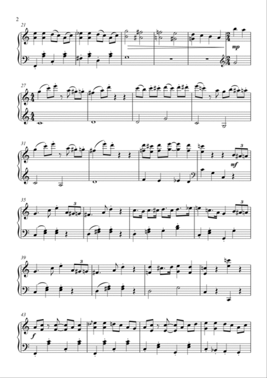 Here Come The Grannies! Piano Solo scores gallery preview page 2