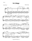 Ballet Piano Sheet Music: 1st Adage from Etudes II
