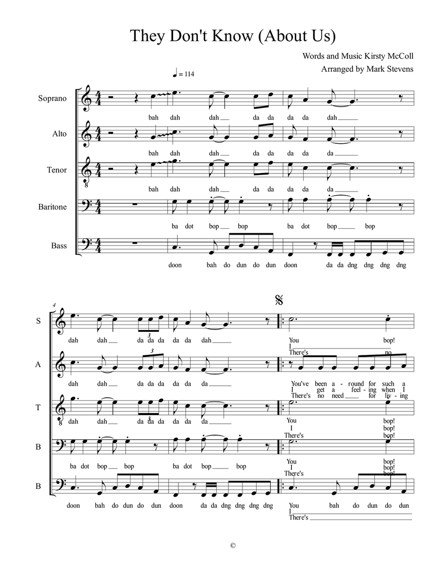 They Don't Know They Don't Know Choir scores gallery preview page 2
