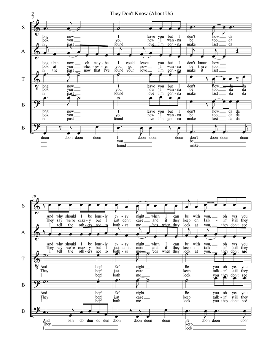 They Don't Know They Don't Know Choir scores gallery preview page 3