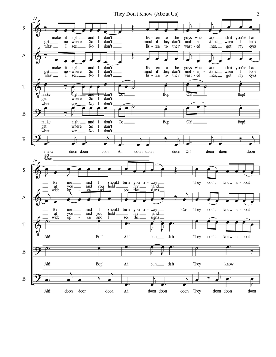 They Don't Know They Don't Know Choir scores gallery preview page 4