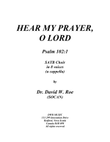 Hear My Prayer, O Lord