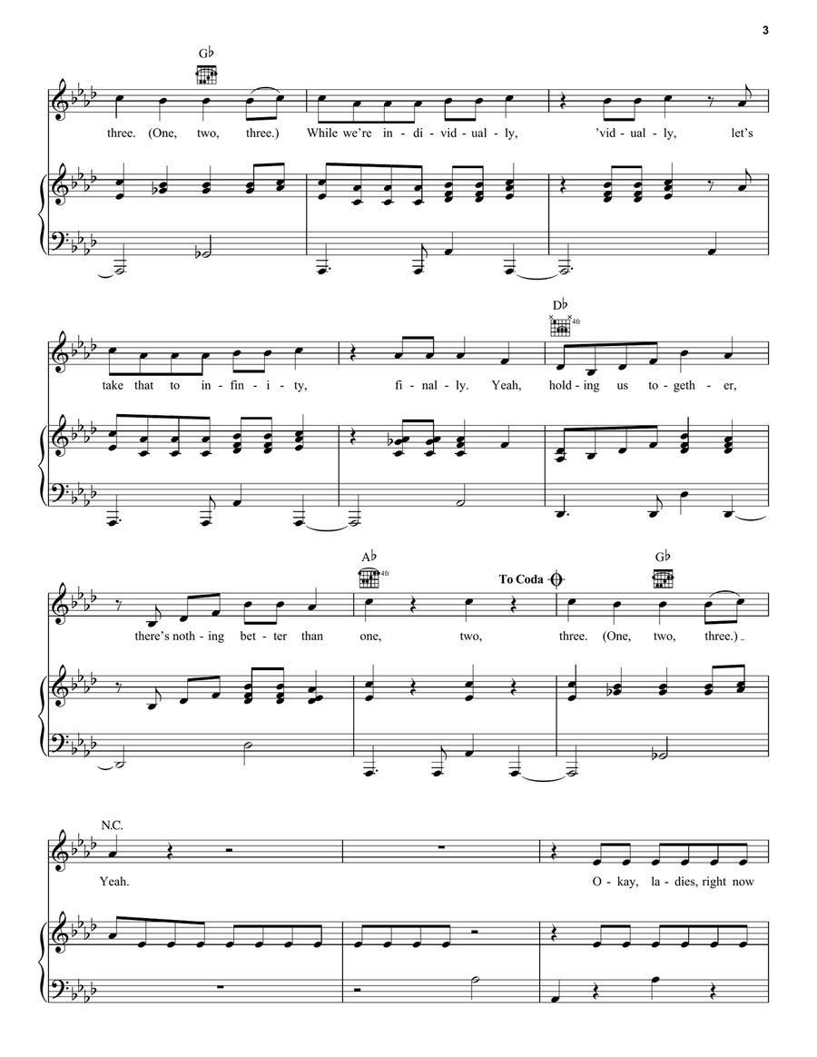 1-2-3 (from High School Musical: The Musical: The Series) Piano, Vocal, Guitar scores gallery preview page 3