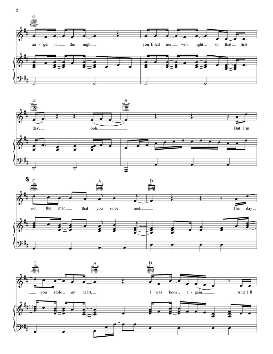 My Heart Beats For You My Heart Beats For You Piano, Vocal, Guitar scores gallery preview page 2