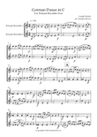 German Dance in C - Descant Recorder Duet