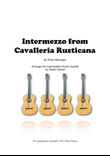 Intermezzo from Cavalleria Rusticana - 4 intermediate guitars