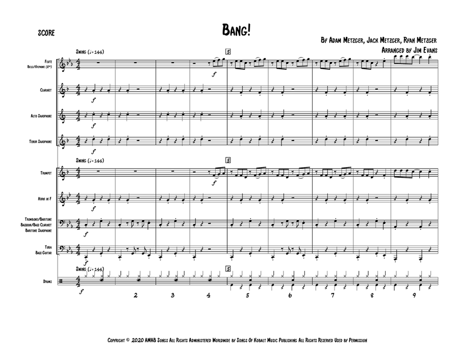 Bang! Bang! Small Ensemble scores gallery preview page 2