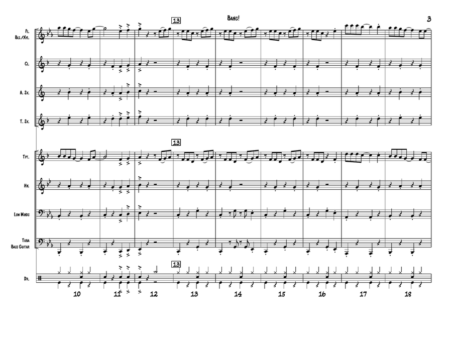 Bang! Bang! Small Ensemble scores gallery preview page 3