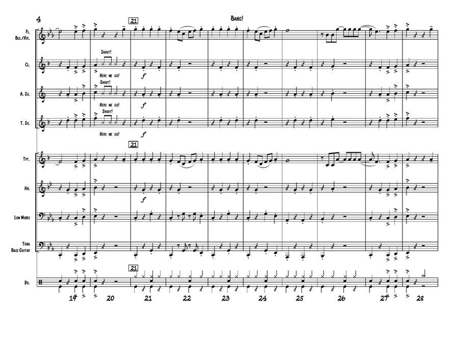 Bang! Bang! Small Ensemble scores gallery preview page 4