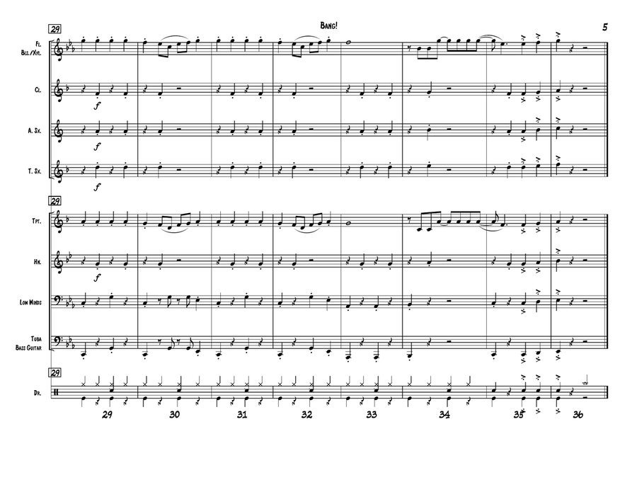 Bang! Bang! Small Ensemble scores gallery preview page 5