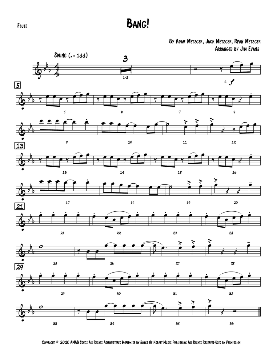 Bang! Bang! Small Ensemble scores gallery preview page 6