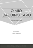 O MIO BABBINO CARO - STRING TRIO (VIOLIN, VIOLA & CELLO) mini preview
