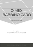 O MIO BABBINO CARO - TRUMPET TRIO mini preview