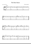 The Bear Dance-- easy piano