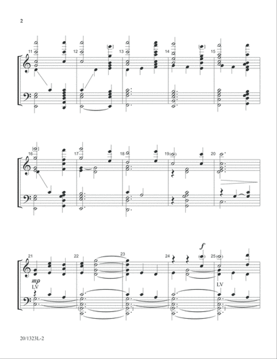 That Easter Day with Joy Was Bright (Digital Download) 5-Octaves scores gallery preview page 2