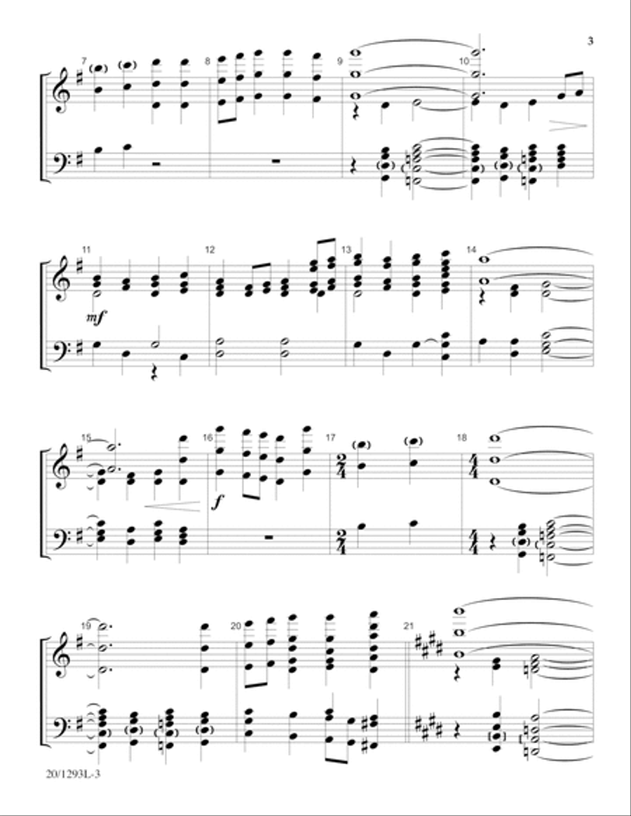 I Sing the Mighty Power of God (Digital Download) 5-Octaves scores gallery preview page 3