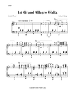 Ballet Piano Sheet Music: 1st Grand Allegro Waltz from Etudes II
