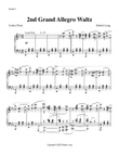 Ballet Piano Sheet Music: 2nd Grand Allegro Waltz from Etudes II