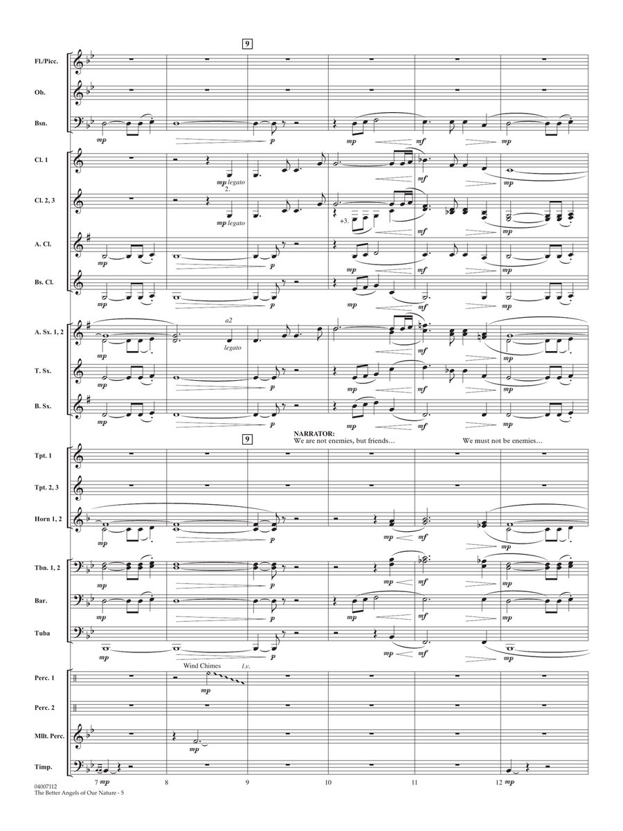 The Better Angels of Our Nature - Conductor Score (Full Score) Concert Band scores gallery preview page 4
