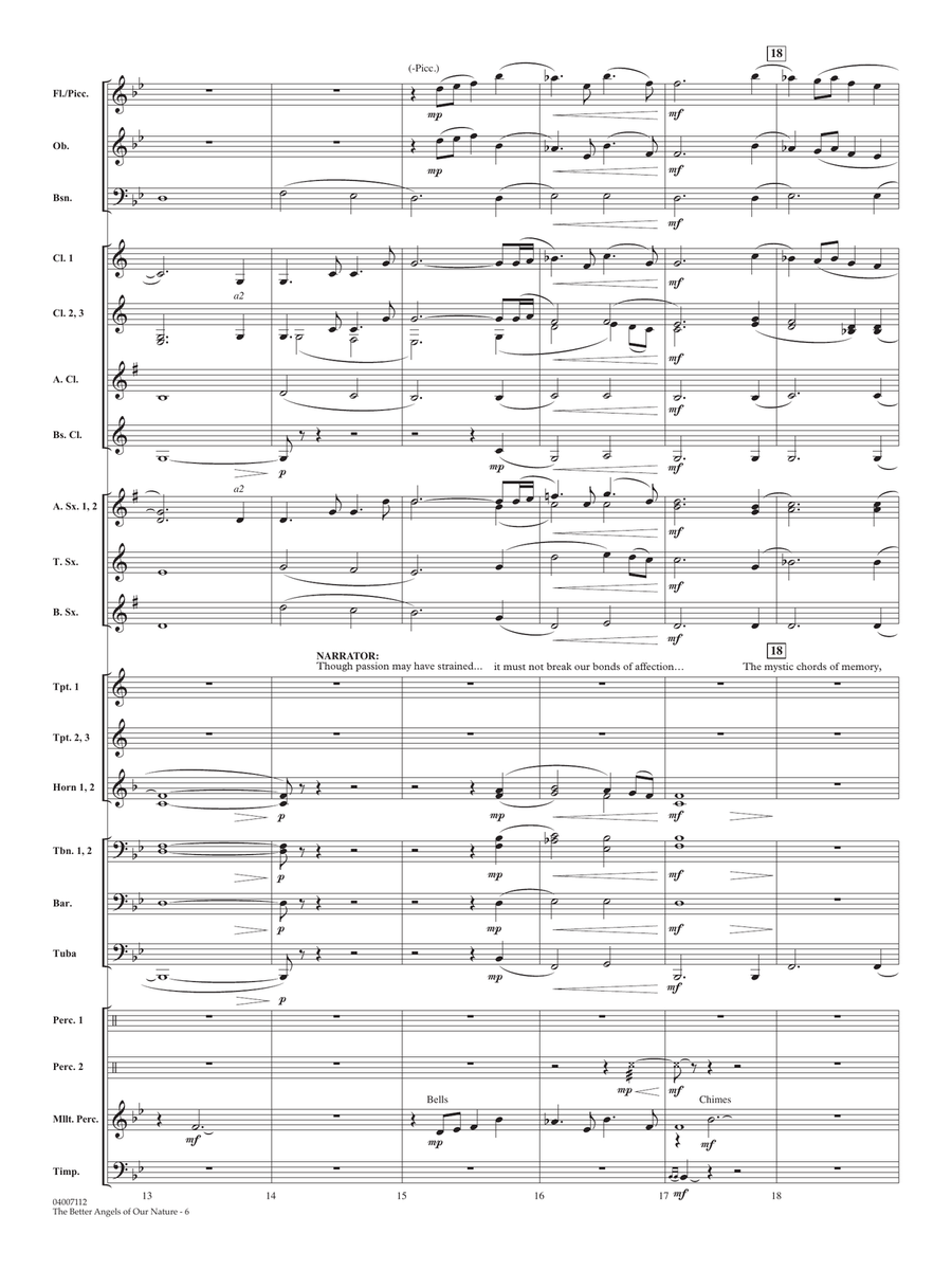 The Better Angels of Our Nature - Conductor Score (Full Score) Concert Band scores gallery preview page 5