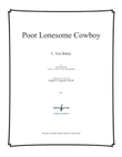 Poor Lonesome Cowboy