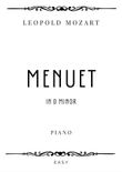 L. Mozart - Menuet in D minor - Easy