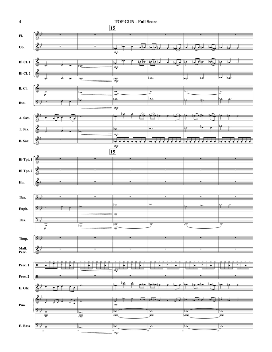 Top Gun Anthem Concert Band scores gallery preview page 4