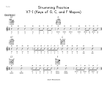 Strumming Practice V7-I (Keys of G, C, and F Majors)