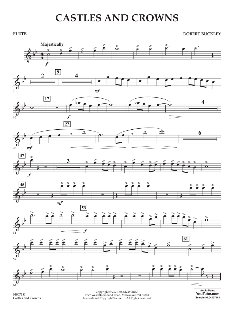 Castles and Crowns - Flute Concert Band scores gallery preview page 1
