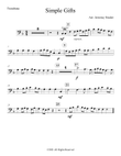 Simple Gifts (Easy) (Trombone and Piano)