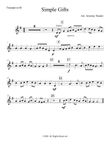 Simple Gifts (Easy) (Trumpet and Piano) mini preview
