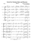 Sextet for Clarinet, Horn and Bassoon - Opus 71 mini preview