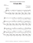 O Sole Mio (Vocal solo - Medium/High Key)