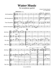 Water Music - for saxophone quartet