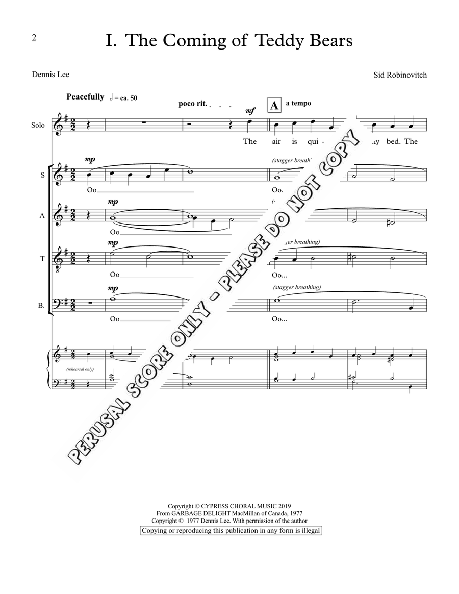Dennis Lee Trilogy Dennis Lee Trilogy 4-Part scores gallery preview page 2