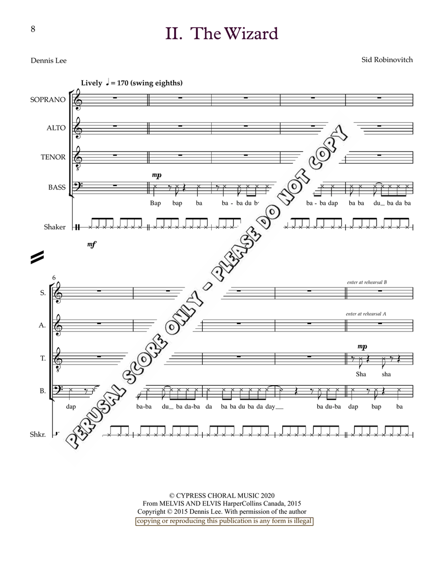 Dennis Lee Trilogy Dennis Lee Trilogy 4-Part scores gallery preview page 8