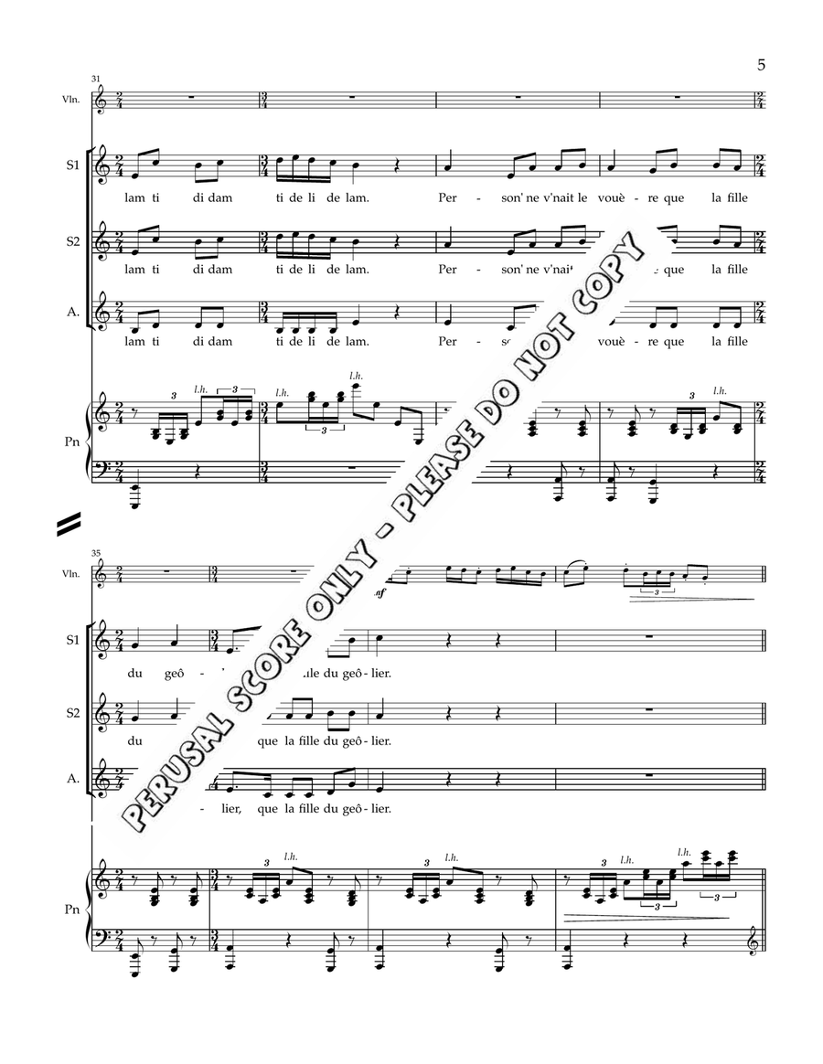 Dans La Prison De Londres SSA scores gallery preview page 5