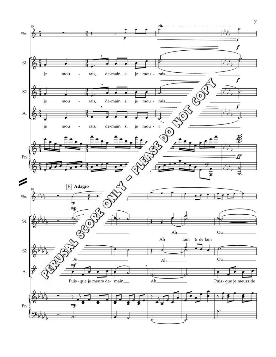 Dans La Prison De Londres SSA scores gallery preview page 7