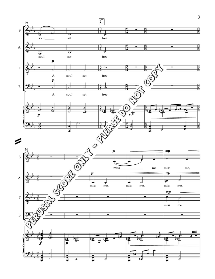 Paradise In A Dream Full Set 4-Part scores gallery preview page 4
