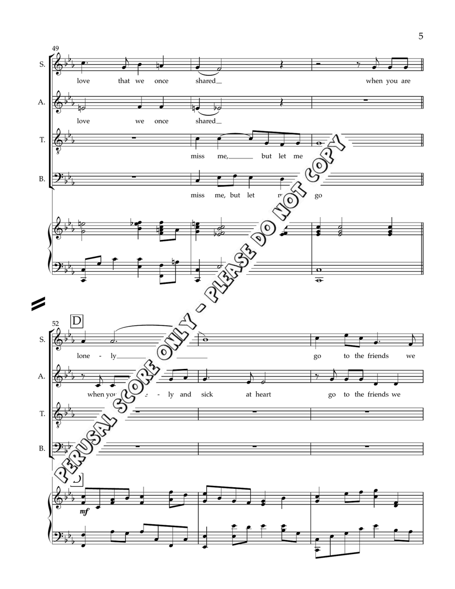 Paradise In A Dream Full Set 4-Part scores gallery preview page 6