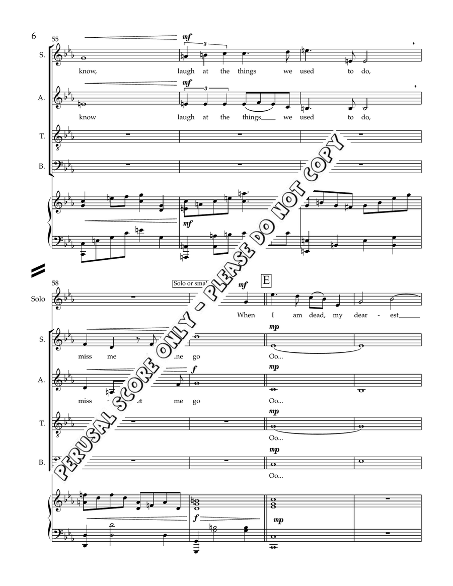 Paradise In A Dream Full Set 4-Part scores gallery preview page 7