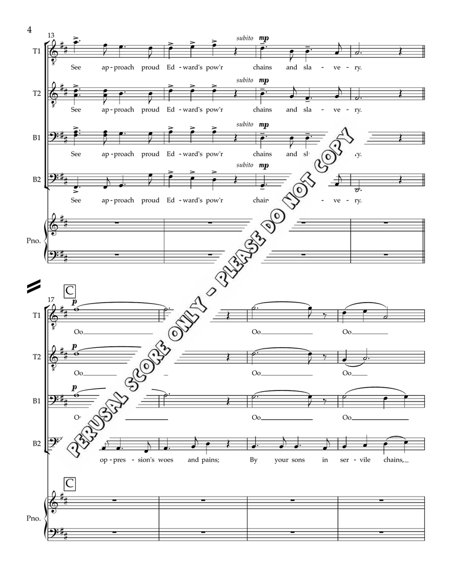 Scottish Airs Scottish Airs TTBB scores gallery preview page 4