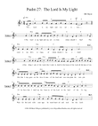 Psalm 27: The Lord I/s My Light - leadsheet mini preview