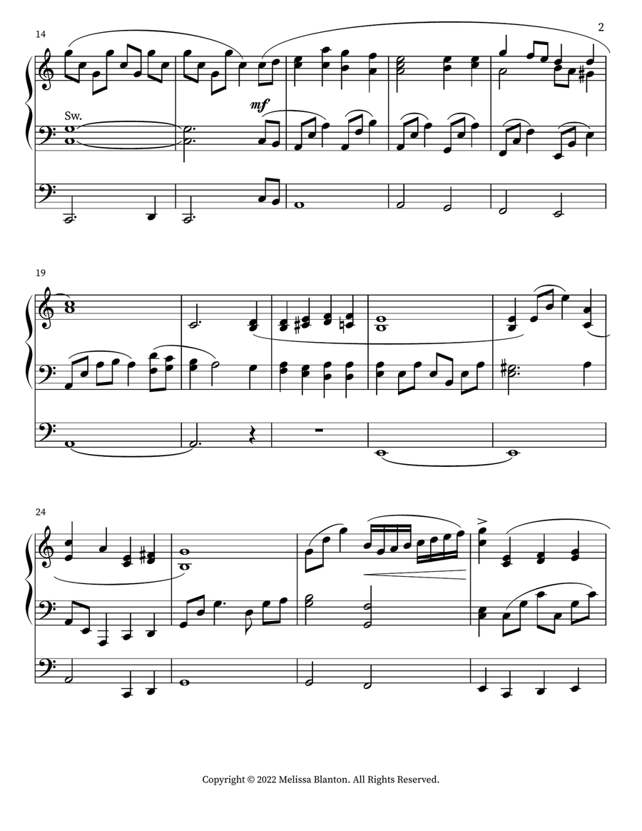O Word Of God Incarnate O Word Of God Incarnate Organ Solo scores gallery preview page 2
