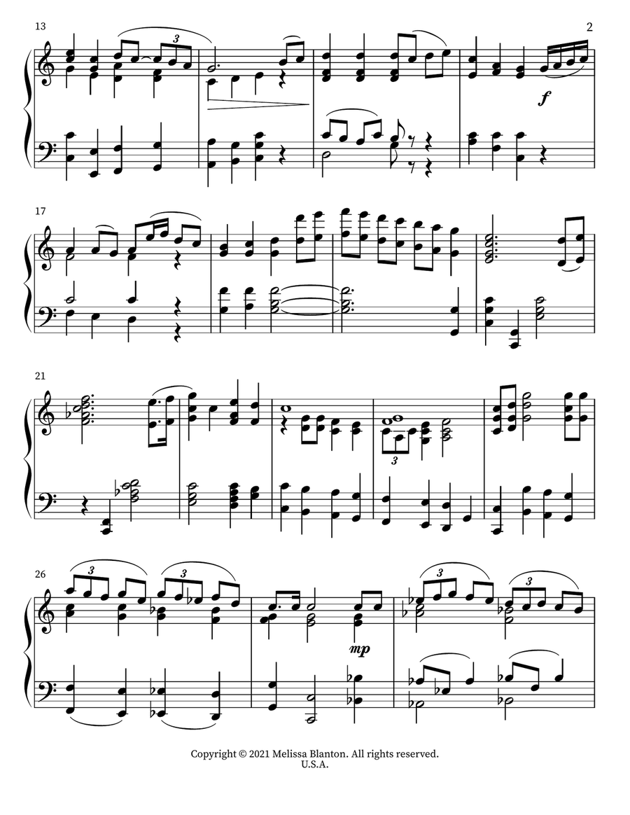 The Day of Resurrection The Day of Resurrection Piano Solo scores gallery preview page 2