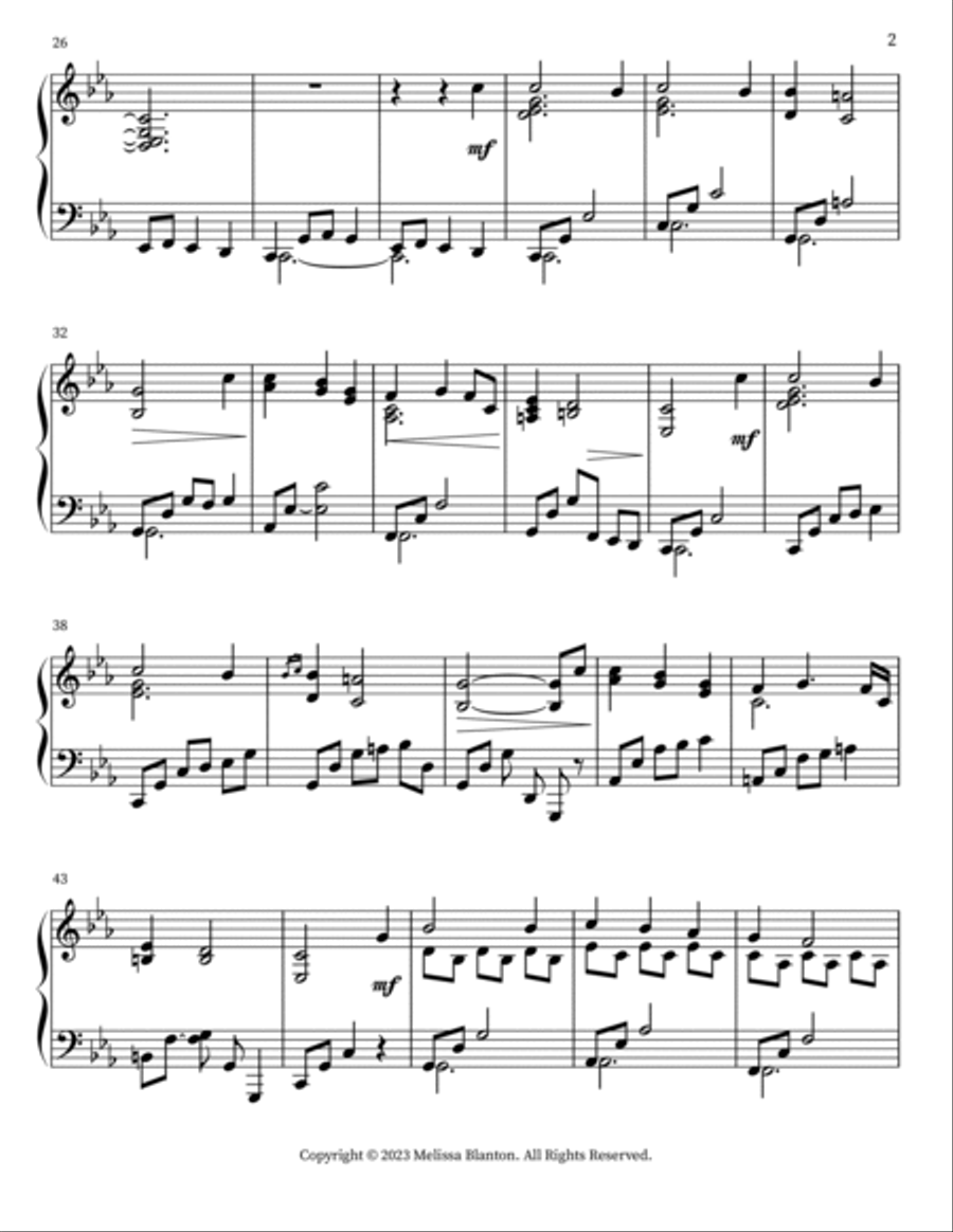 O Love, How Deep, How Broad, How High Piano Solo scores gallery preview page 2