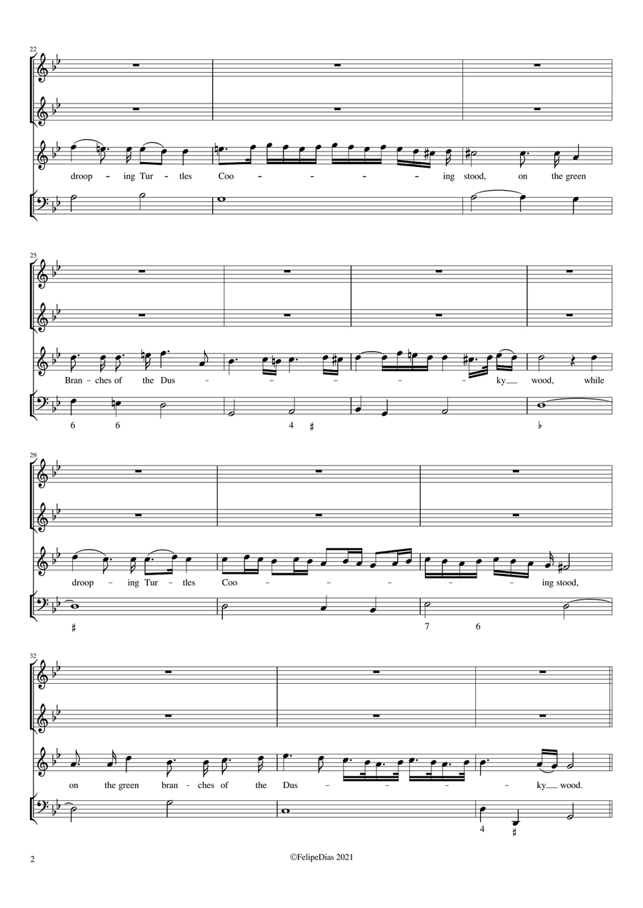 Beneath a gloomy shade Beneath a gloomy shade Small Ensemble scores gallery preview page 2