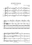 Eine Kleine Nachtmusik - Allegro 1st movement - 3 Violins and Cello and/or Contrabass